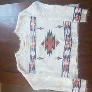 Billabong fuzzy sweater size small